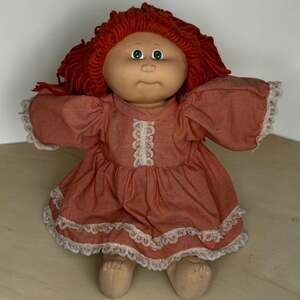 Vintage 1978-1982 Cabbage Patch Kids Doll Red Hair Green Eyes Freckles 17 Inch
